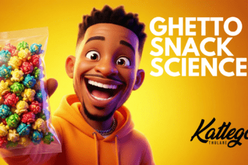 Katlego Thulare smiling while holding a packet of Amakipkip (Diskopas), illustrating a humorous South African story about ghetto snacks and trust.